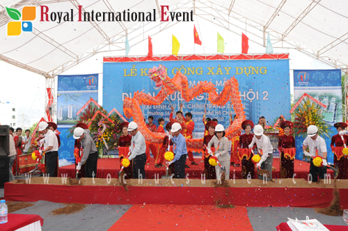 Tổ chức sự kiện: Lễ khởi công xây dựng Trung tâm nhà mẫu - Dự án Trương Đình Hội 2 -23 