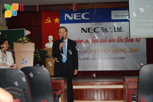 Tổ chức sự kiện cho tập đoàn N.E.C Soft Nhật Bản tại Đại học Bách Khoa Tp.HCM  10