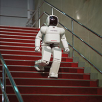 Hình ảnh ASIMO trong quảng cáo của hãng HONDA