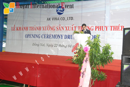 Tổ chức sự kiện Lễ khánh thành xưởng sản xuất thùng phuy thép của Công ty AK VINA tại Đồng Nai 23