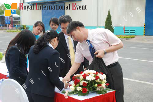 Tổ chức sự kiện Lễ khánh thành xưởng sản xuất thùng phuy thép của Công ty AK VINA tại Đồng Nai 3