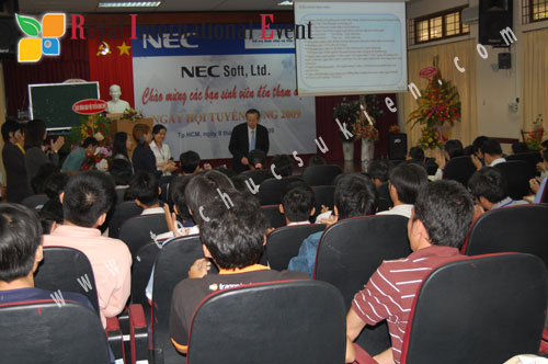 Tổ chức sự kiện cho tập đoàn N.E.C Soft Nhật Bản tại Đại học Bách Khoa Tp.HCM 9