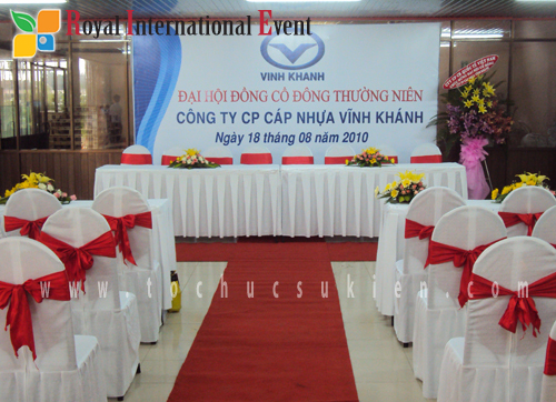 Tổ chức sự kiện Đại hội cổ đông thường niên Công ty Vĩnh Khánh 2